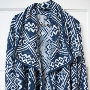 Blue and White Great Northwest Indigo Sweater